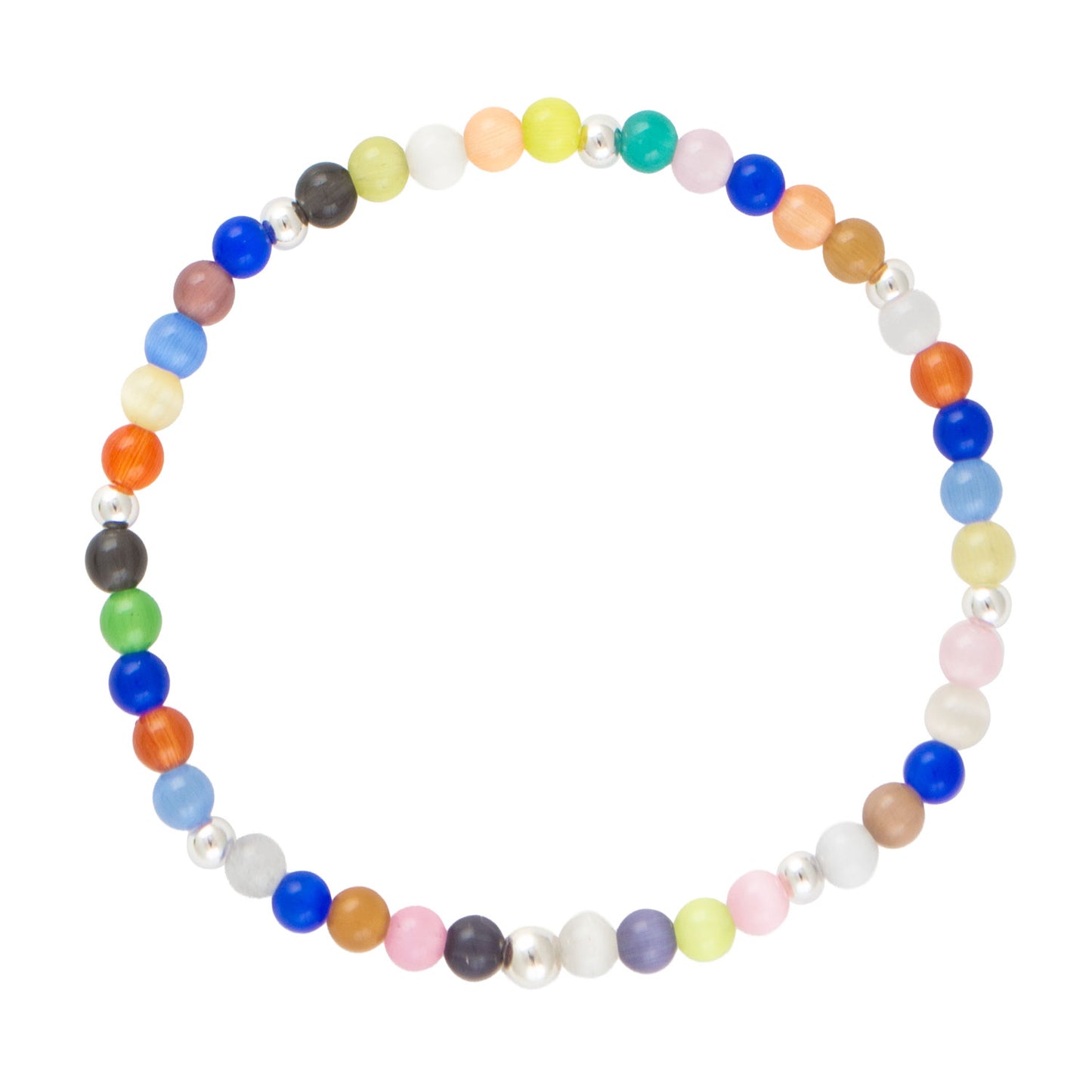 Confetti Multi-Colored Sterling Silver Bracelet