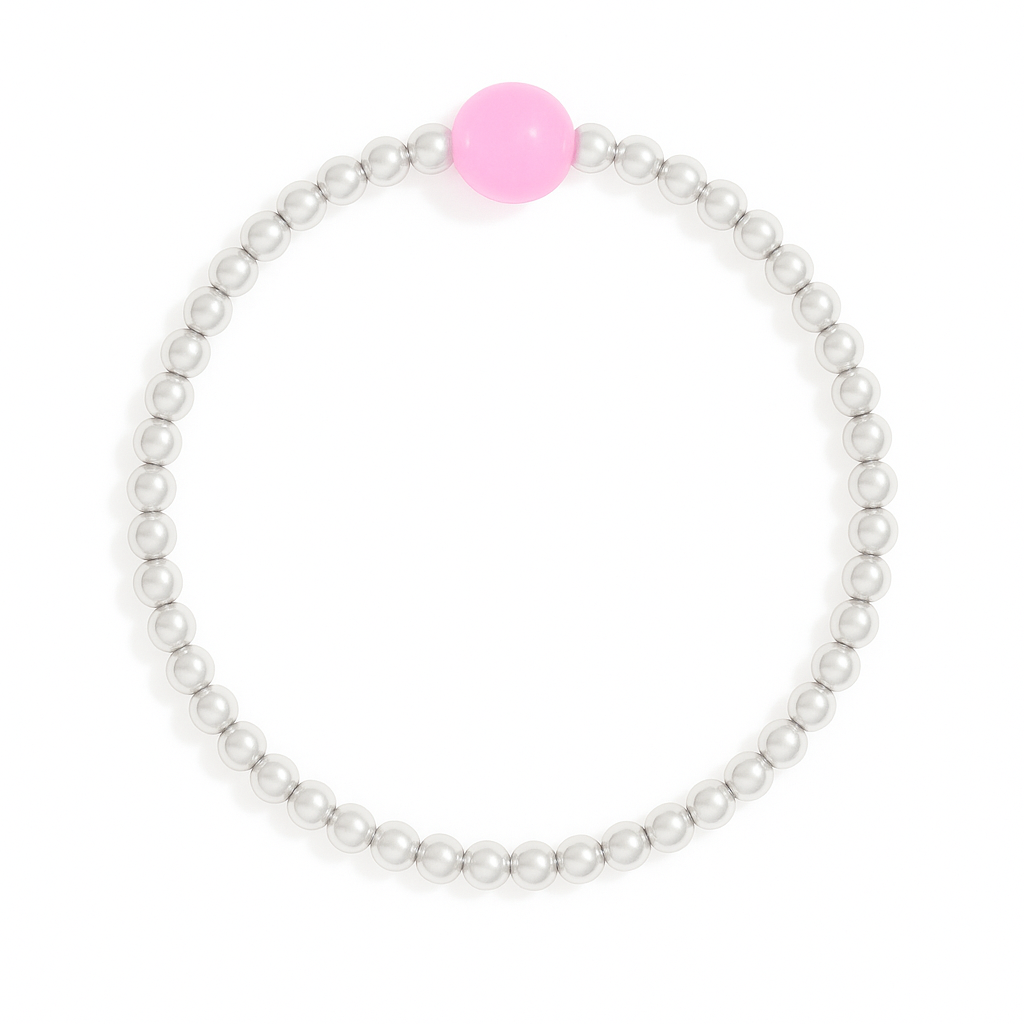 Joy Pink Sterling Silver Bracelet