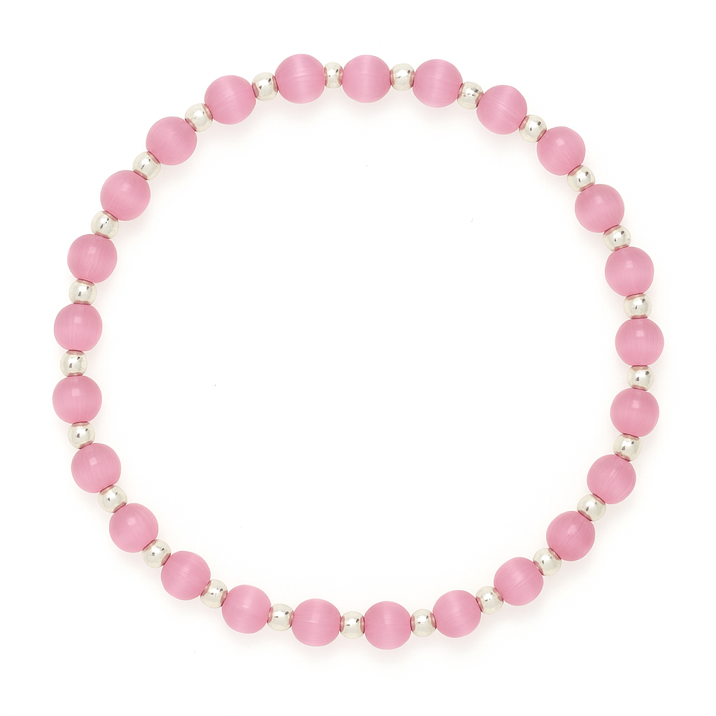 Harmony Pink Sterling Silver Bracelet