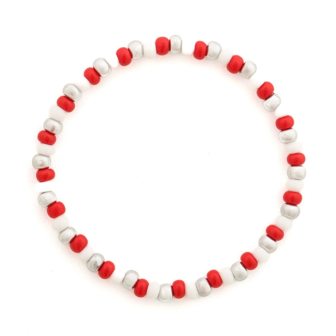 Spirit Original Red, White and Silver Bracelet
