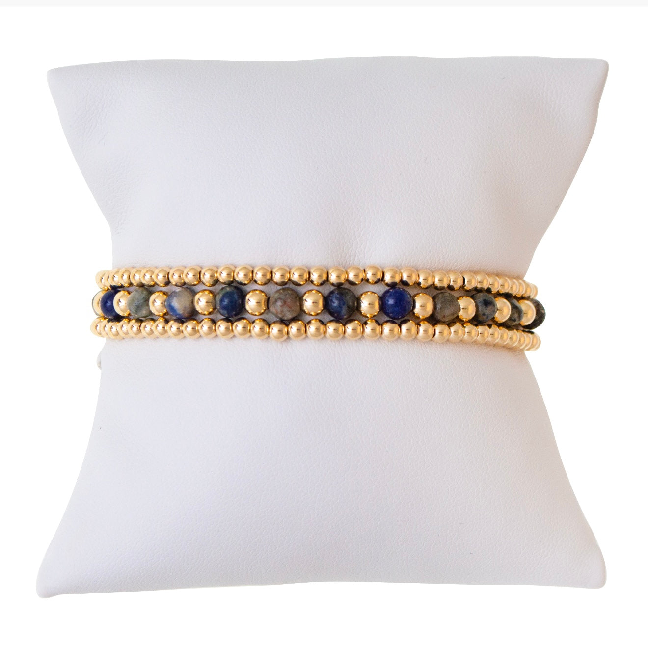 Terra Sodalite Gold Filled Bracelet Set