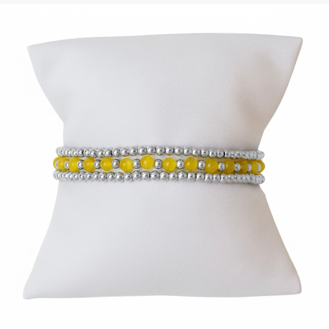 Harmony Yellow Sterling Silver Bracelet Set