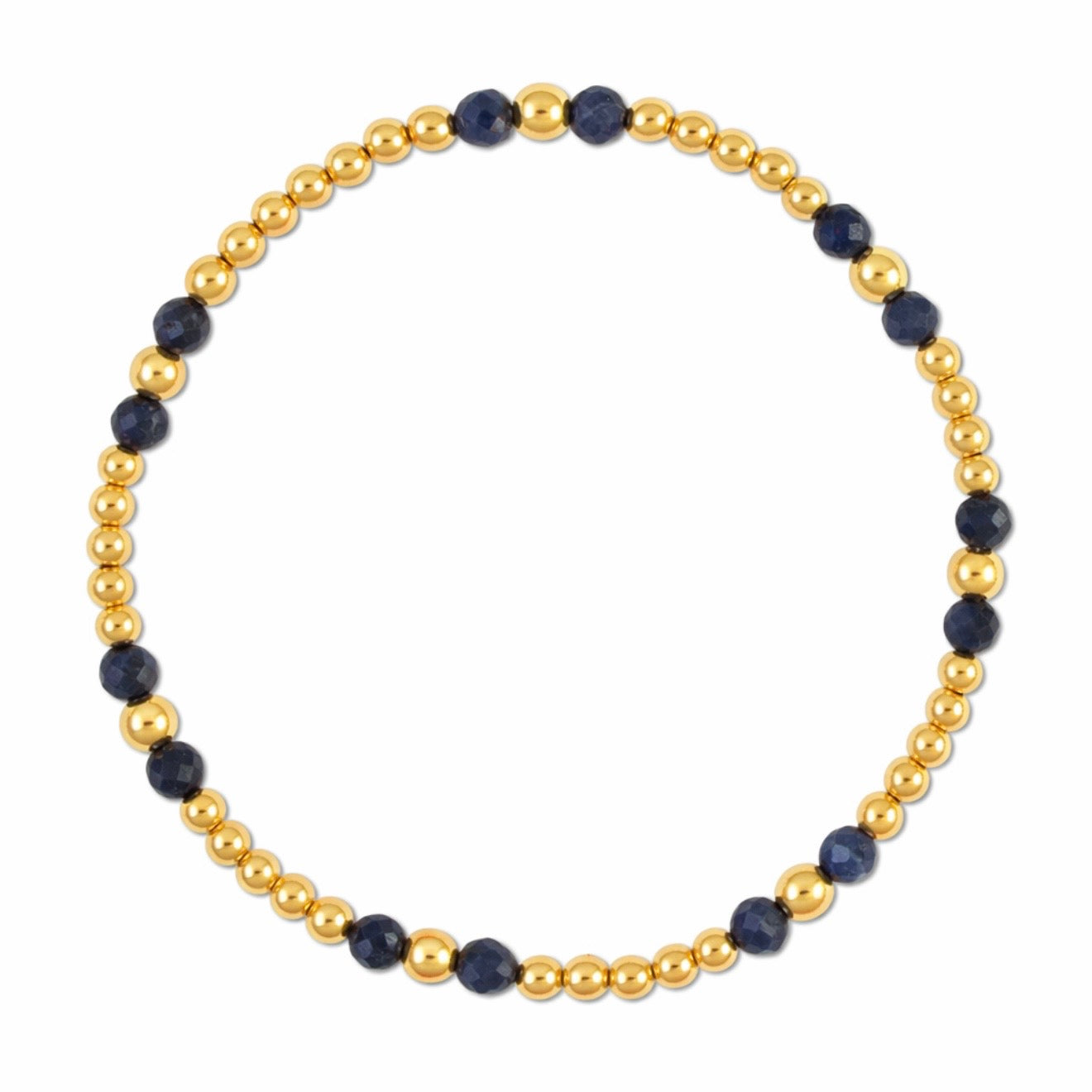 Sapphire Gemstone Gold Filled Bracelet-September Birthstone