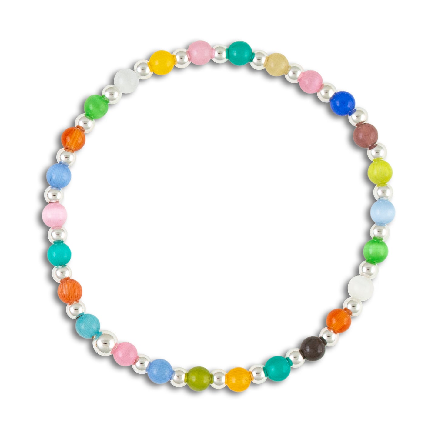 Jubilee Multi-Colored Sterling Silver Bracelet