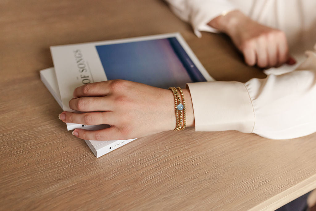 Joy Blue Gold Filled Bracelet Set