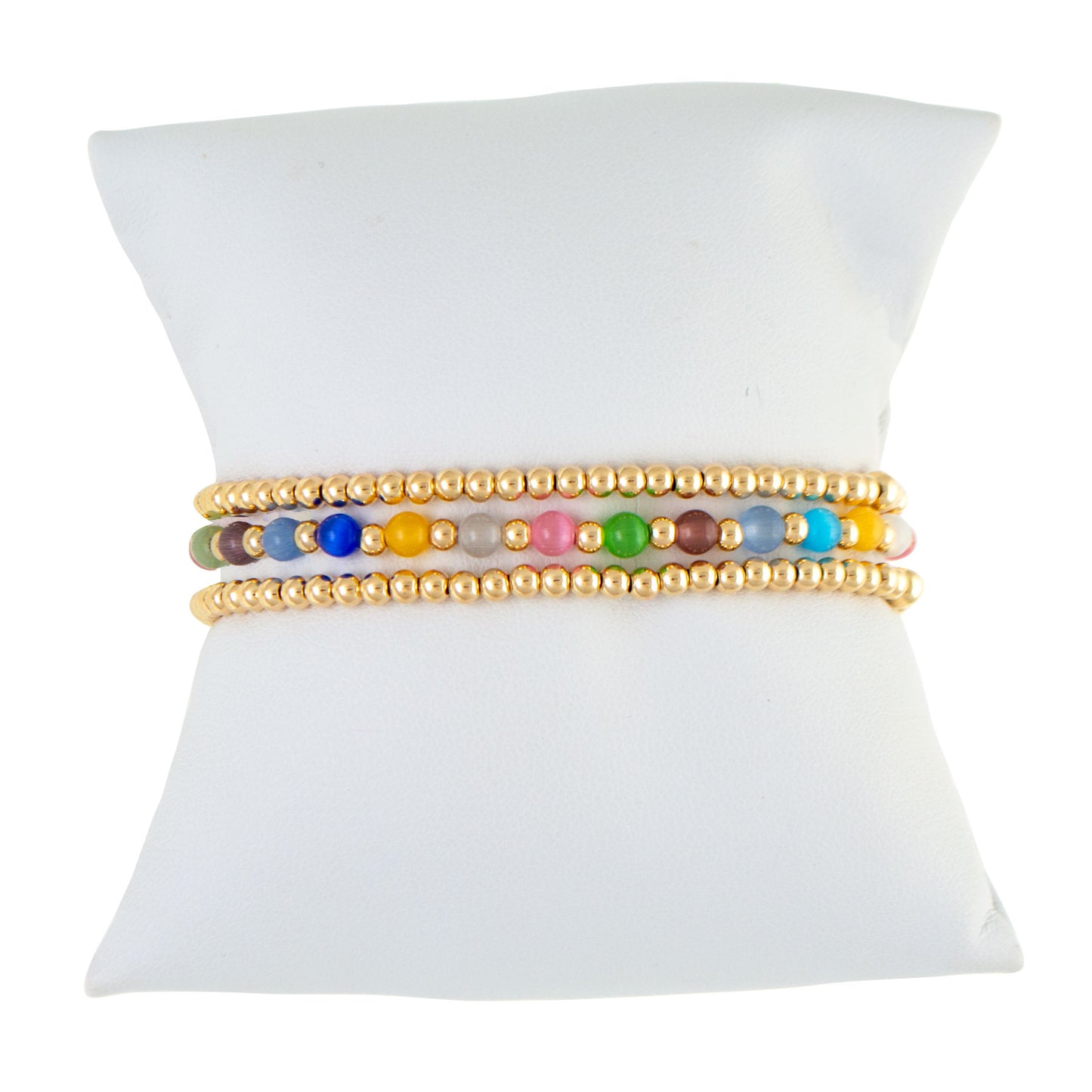 Jubilee Multi-Colored Gold Filled Bracelet Set