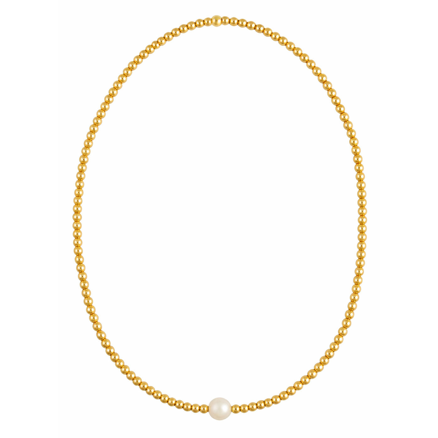 Freshwater Pearl Three MM Gold Filled Necklace