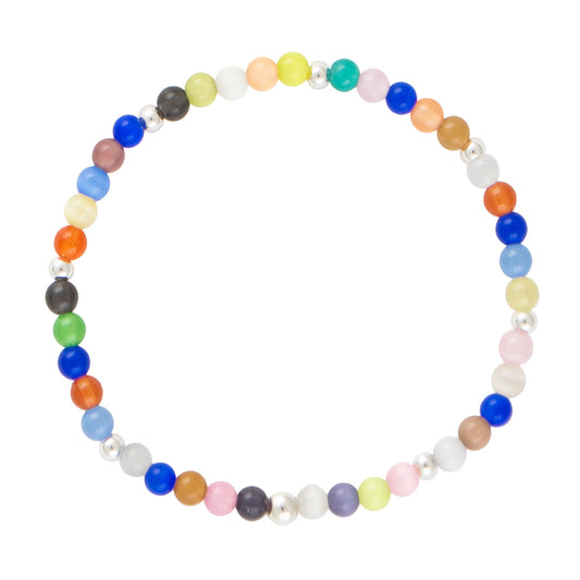 Confetti Multi-Colored Sterling Silver Bracelet
