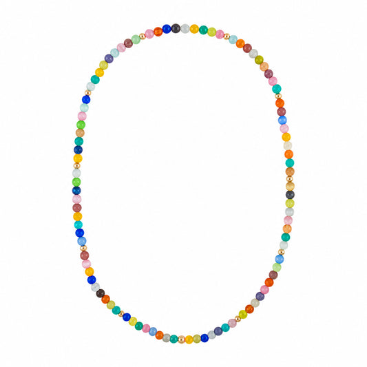 Confetti Multi-Colored Gold Filled Necklace