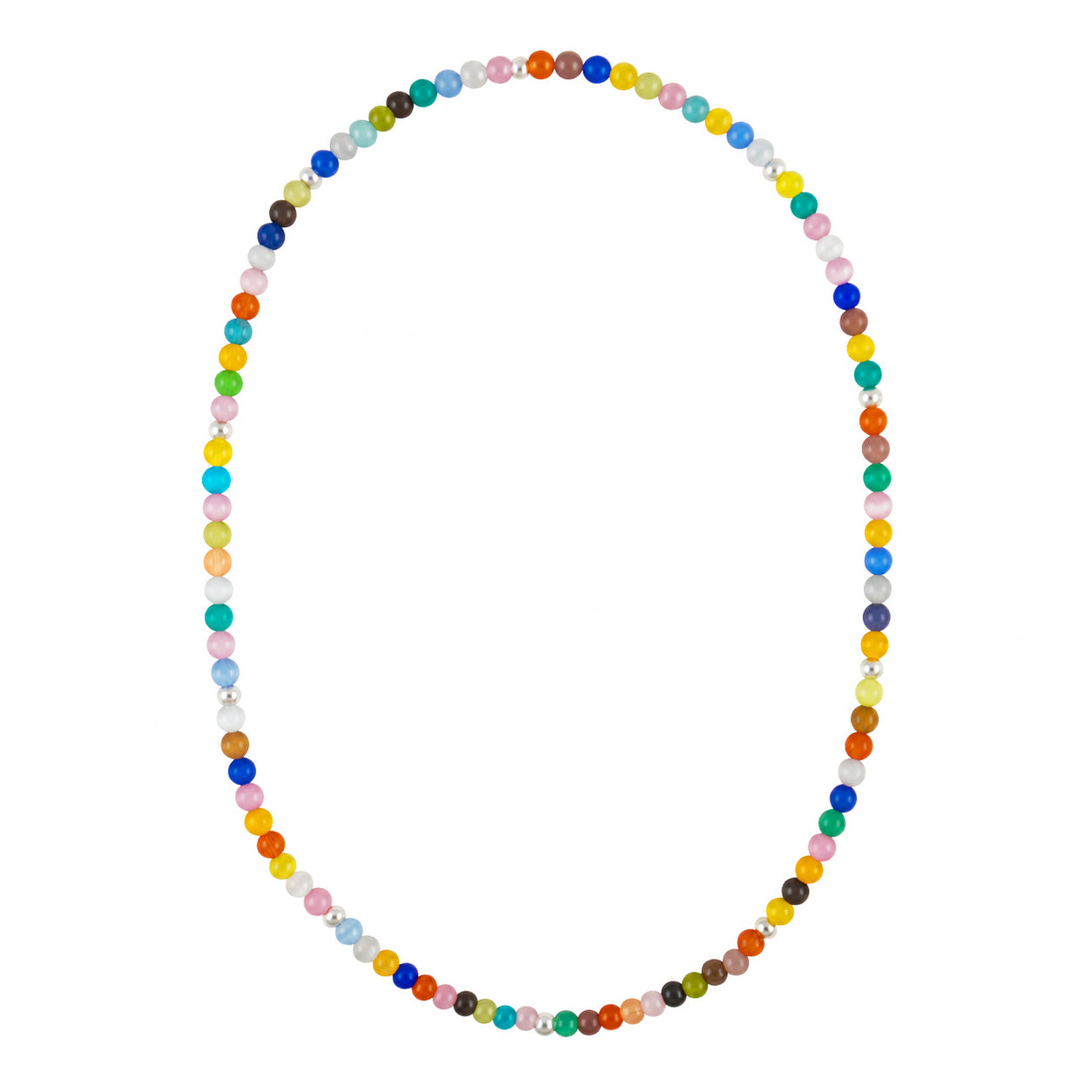 Confetti Multi-Colored Sterling Silver Necklace