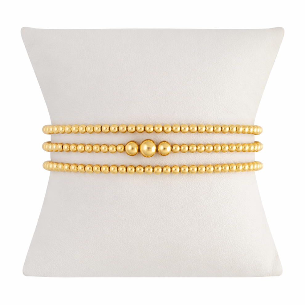 You Are Loved Gold Filled Bracelet Set – Parker Green Jewelry