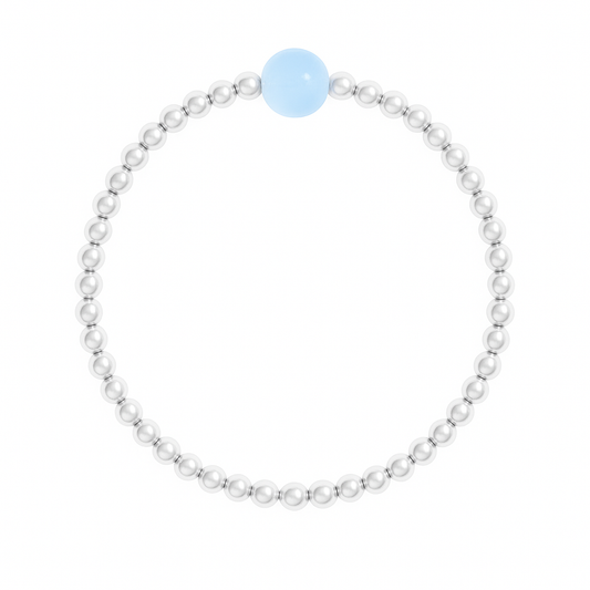 Joy Blue Sterling Silver Bracelet