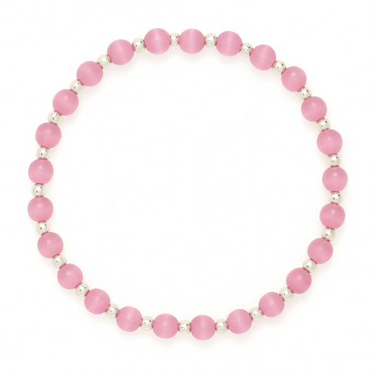 Harmony Pink Sterling Silver Bracelet