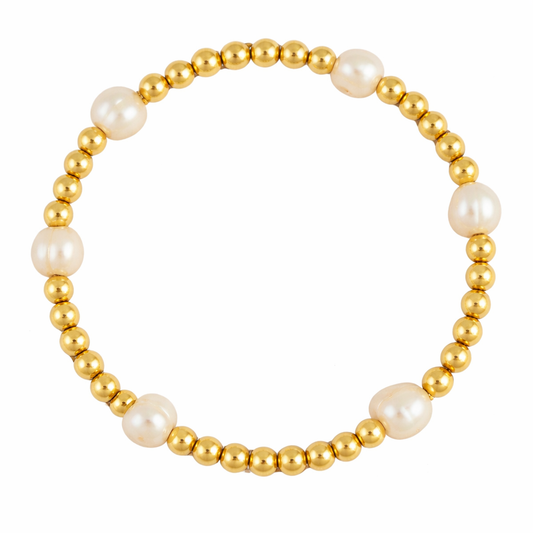 Freshwater Pearl Gold Filled Bracelet