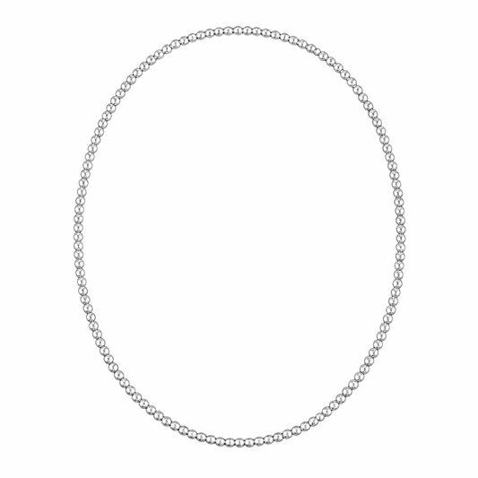 Timeless Three MM Sterling Silver Necklace