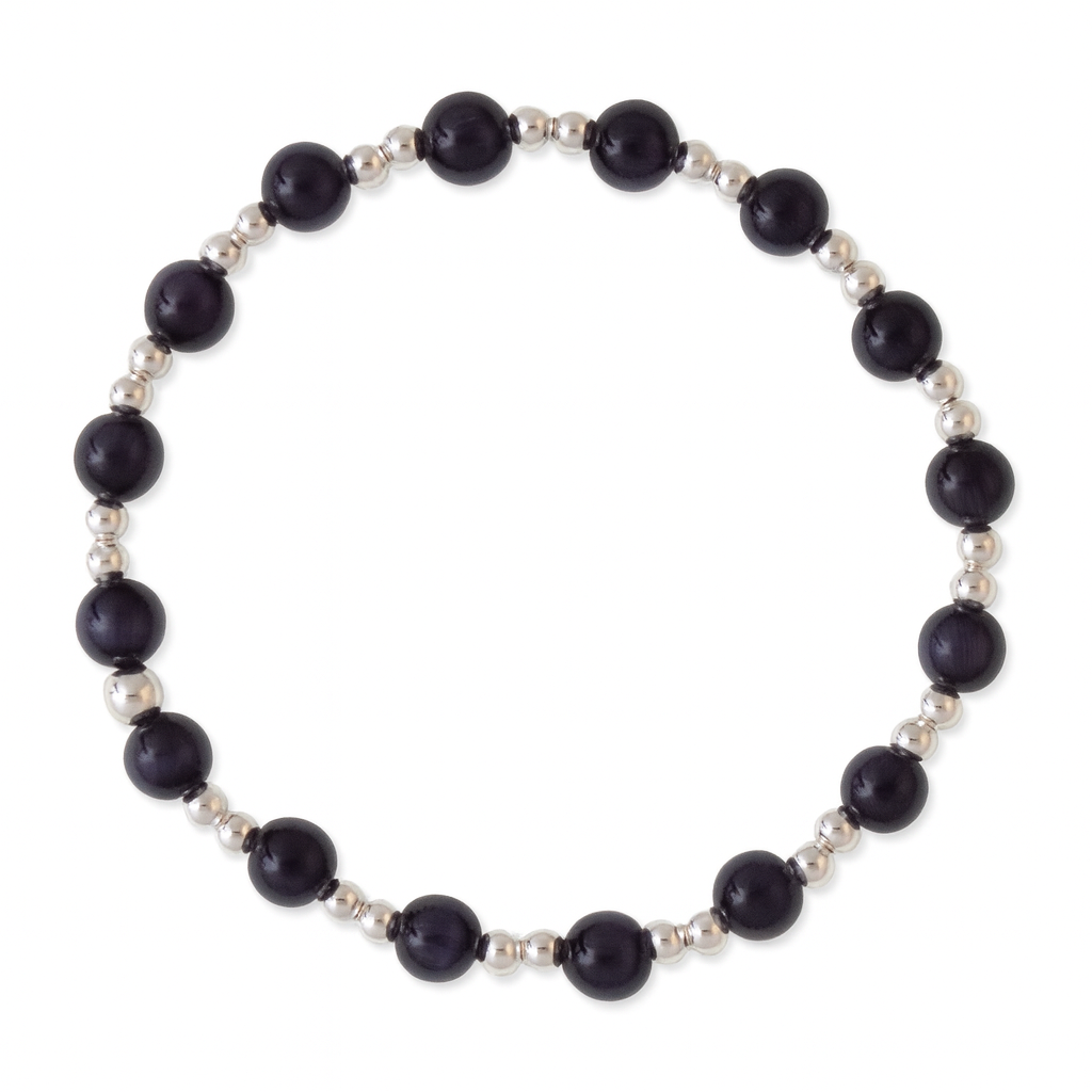 Ebony Sterling Silver Bracelet