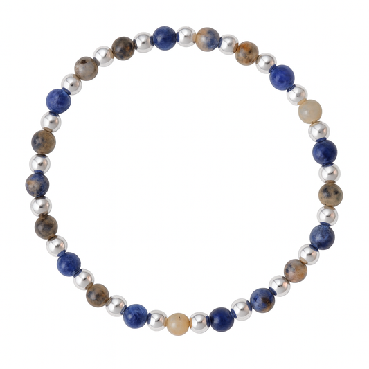 Terra Sodalite Sterling Silver Bracelet
