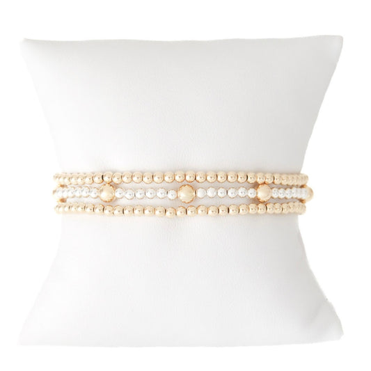 Serenity Mixed Metal Bracelet Set