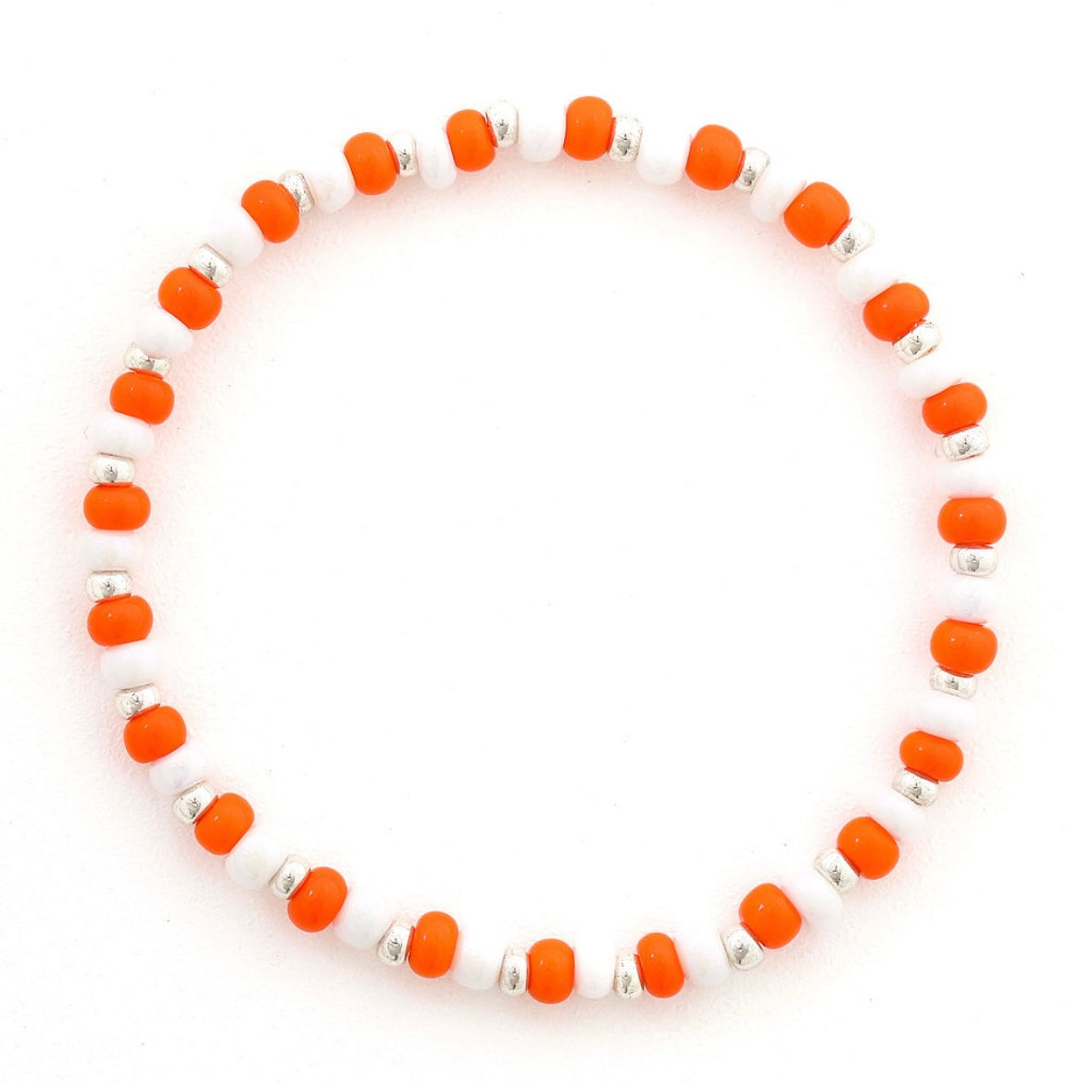 Spirit Original Orange, White and Silver Bracelet