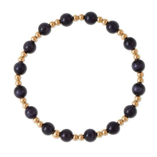 Ebony Gold Filled Bracelet