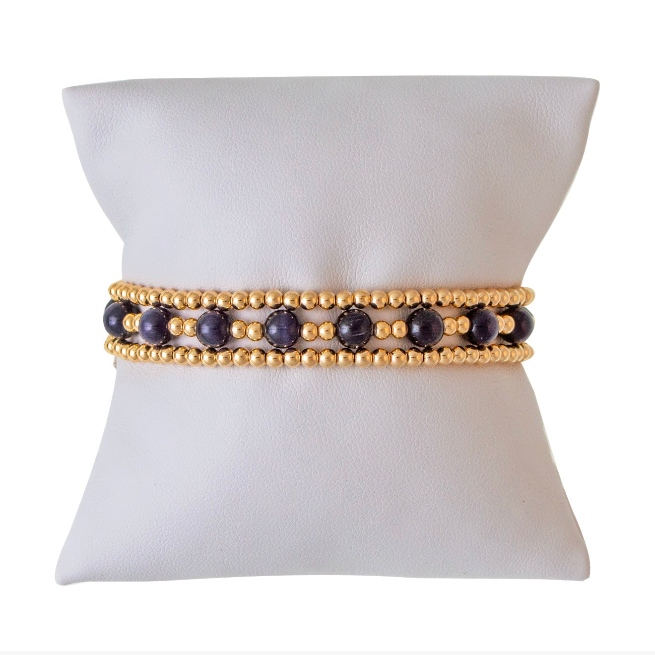 Ebony Gold Filled Bracelet Set