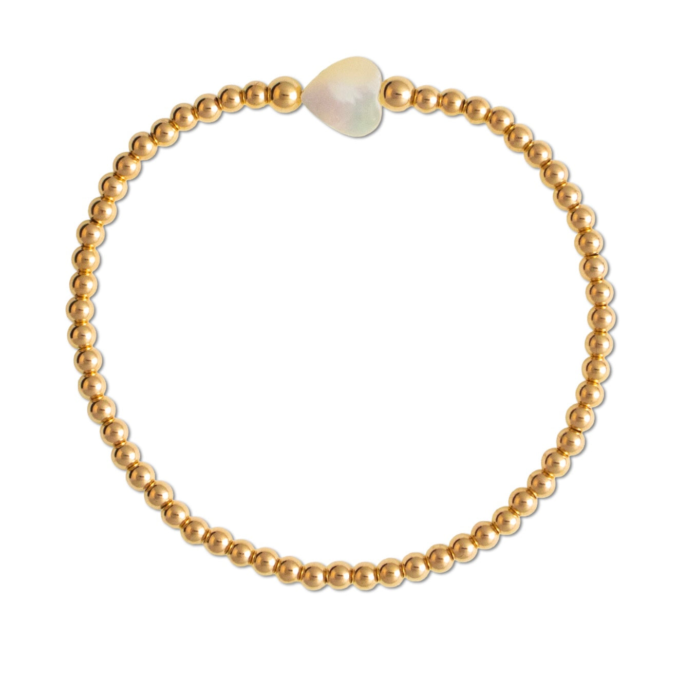 Shell Heart Gold Filled Bracelet