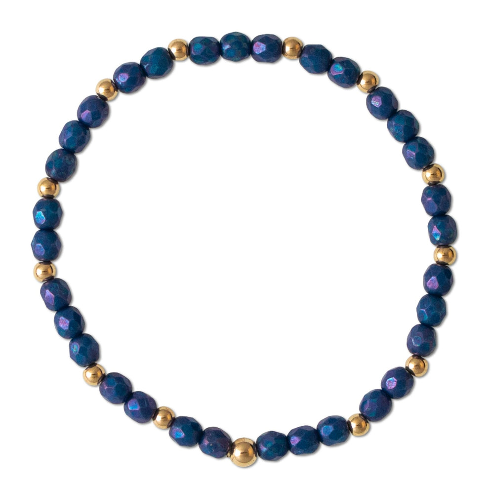 Fancy Blue Gold Filled Bracelet – Parker Green Jewelry