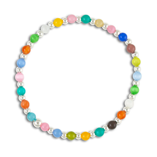 Jubilee Multi-Colored Sterling Silver Bracelet