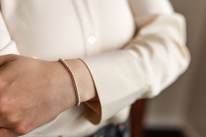 Timeless Three MM Sterling Silver Bracelet