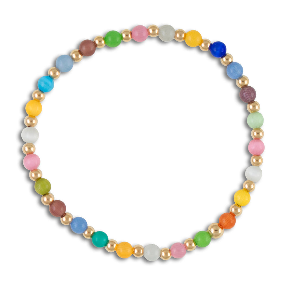 Jubilee Multi-Colored Gold Filled Bracelet – Parker Green Jewelry