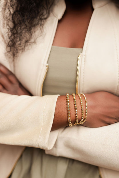 Timeless Three MM Gold Filled Bracelet